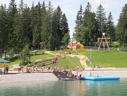 Ausflug mit Kindern - Ausflugsziel ist: ein Spielplatz - Holzknechtland & Biberwasser & WALD8erBAHN