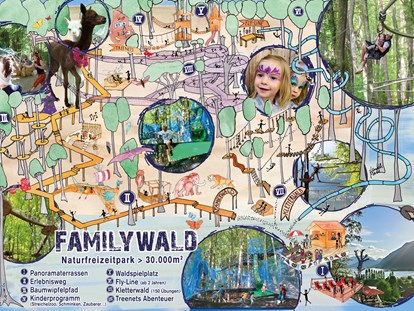 Ausflug mit Kindern - TOP Ausflugsziel 2023 - Top Ausflugsziel Kärnten Familywald Ossiacher See Naturfreizeitpark auf über 30.000 m² - Familywald Ossiacher See