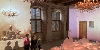 Ausflug mit Kindern - Nordrhein-Westfalen - Der Rittersaal erwacht zum Leben dank einer Multimediainstallation - Burg Vischering