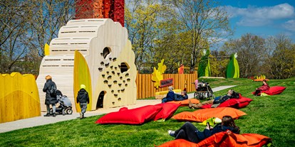 Ausflug mit Kindern - Ausflugsziel ist: ein Schaubetrieb - Thüringens größter Spielplatz im egapark - Bundesgartenschau Erfurt 2021