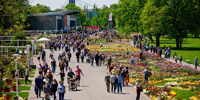 Ausflug mit Kindern - Ausflugsziel ist: ein Schaubetrieb - Das große Blumenbeet im egapark - Bundesgartenschau Erfurt 2021