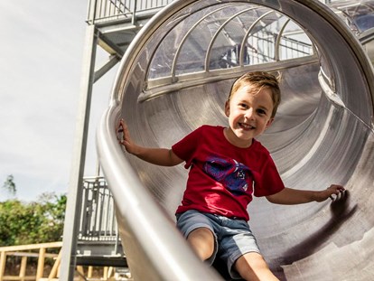Ausflug mit Kindern - Ausflugsziel ist: ein Spielplatz - Erlebnisfelsen Pottenstein