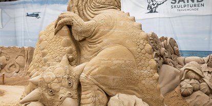 Ausflug mit Kindern - Ostsee - Sandskulpturen Travemünde