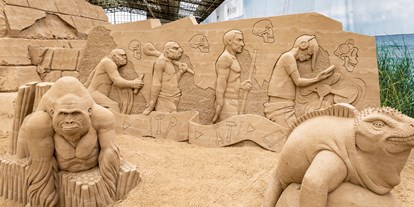 Ausflug mit Kindern - Lübeck - Sandskulpturen Travemünde