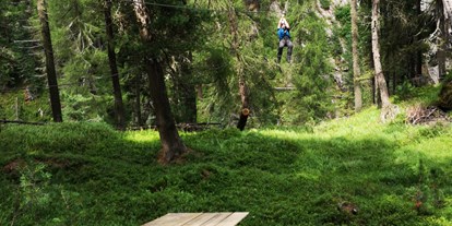 Ausflug mit Kindern - Südtirol - Zip-Line über die Schlucht - Hochseilgarten Ötzi Rope-Park