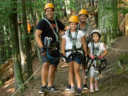 Ausflug mit Kindern - Ausflugsziel ist: ein Freizeitpark - Kletterwald Ossiacher See