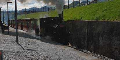Ausflug mit Kindern - Lauterach (Lauterach) - Dampflok Maffei bei der Eröffnungsfahrt 2019 - Rhein-Schauen | Museum und Rheinbähnle