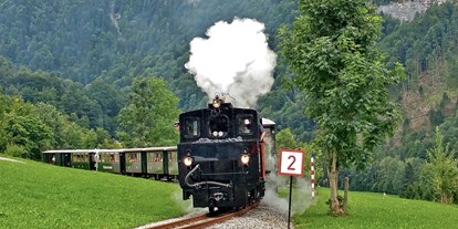 Ausflug mit Kindern - Bregenzerwald - Mit unserer Dampflok unterwegs von Bezau nach Schwarzenberg. - Wälderbähnle