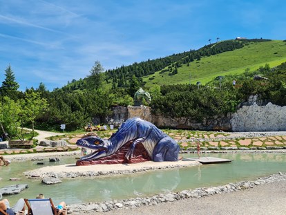 Ausflug mit Kindern - Witterung: Bewölkt - Triassic Park  Steinplatte Waidring