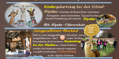Ausflug mit Kindern - Bayern - Alpaka-Wanderung