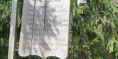 Ausflug mit Kindern - Donau Oberösterreich - Witzige Idee: "Wetterstation mit Stein" - Baumkronenweg Kopfing