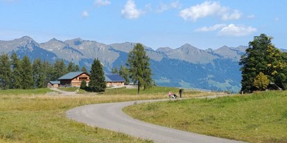 Ausflug mit Kindern - Vorarlberg - Weg zur Alpe Rona auf der Tschengla im Brandnertal - Alpe Rona