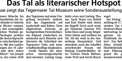 Ausflug mit Kindern - Region Tegernsee - Museum Tegernseer Tal