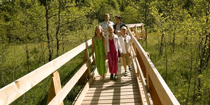 Ausflug mit Kindern - Moorwaldweg Aussichtskanzel/Steg über dem Moor - Mühlviertler Hochland