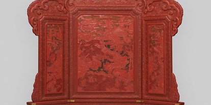 Ausflug mit Kindern - Wien - Dreiteiliger Thron-Stellschirm, Qing-Dynastie, China, Qianlong-Periode (1736-1795) Weltmuseum Wien  - Weltmuseum Wien