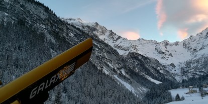 Ausflug mit Kindern - Trentino-Südtirol - Besucherzentrum naturatrafoi des Nationalparks Stilfserjoch im Winter - Nationalparkhaus naturatrafoi