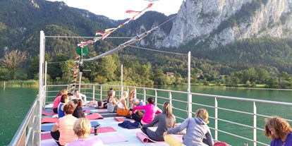 Ausflug mit Kindern - Region Mondsee - Yoga am Eventschiff "Herzog Odilo" - Mondsee Schifffahrt Hemetsberger
