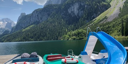 Ausflug mit Kindern - Dachstein Salzkammergut - Gosausee Boote 