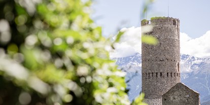 Ausflug mit Kindern - Trentino-Südtirol - Der Blick auf den 33,5 Meter hohen Fröhlichturm. - Fröhlichsturm