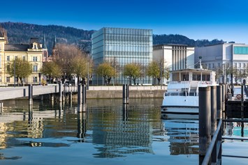 Ausflugsziel: Das Kunsthaus Bregenz ist ein Ausstellungsraum für zeitgenössische Kunst im Herzen von Bregenz.
Foto: Markus Tretter - Kunsthaus Bregenz 