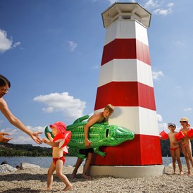 Ausflugsziel: Leuchtturm im Kinderbereich - Freizeitparadies Stubenbergsee