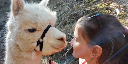 Ausflug mit Kindern - Murtal - Alpakawanderung im Murtal am Wieserhof - Zeit für die Sinne