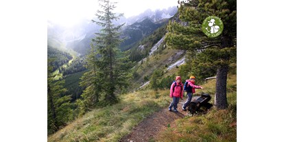 Ausflug mit Kindern - Tirol - Pritscheln am Gloatsteig - Gloatsteig und Scheibenweg oder Baumhausweg