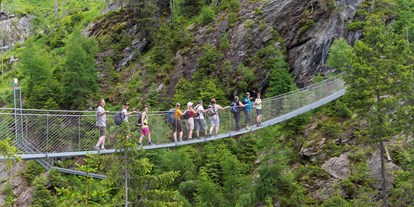 Ausflug mit Kindern - Schladming - die 50m lange Hängebrücke führt Dich in den "Alpinsteig durch die Höll"  - Alpinsteig durch die Höll - Wilde Wasser