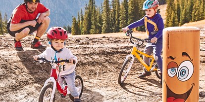 Ausflug mit Kindern - Schladming-Dachstein - Die Bike Area ist auch für Kids mit einem Laufrad geeignet - Bikepark Schladming