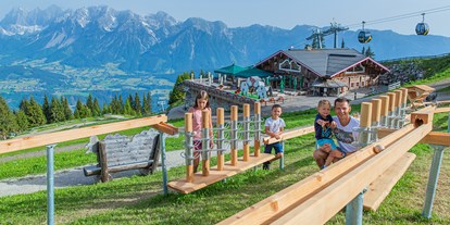 Ausflug mit Kindern - Schladming-Dachstein - Wettkampfkugelbahn im Hopsiland - Planai Seilbahn