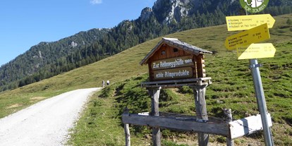 Ausflug mit Kindern - Salzburg - Bei der Abzweigung nach links - Postalm Rettenegghütte