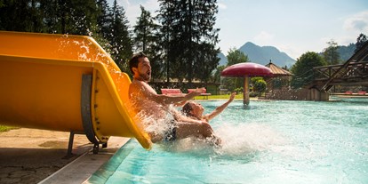 Ausflug mit Kindern - Kaiserwinkl - Erlebnis-Waldschwimmbad Kössen
