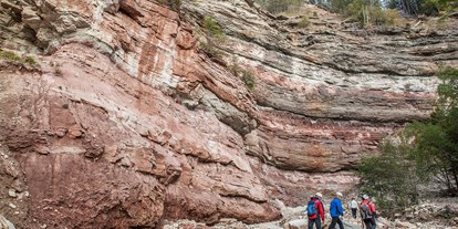 Ausflug mit Kindern - Trentino-Südtirol - Wir durchwandern 45 Millionen Jahre der Erdgeschickte vom Oberperm (280 Millionen Jahre) zur Trias (235 Millionen Jahre). - GEOPARC Bletterbach