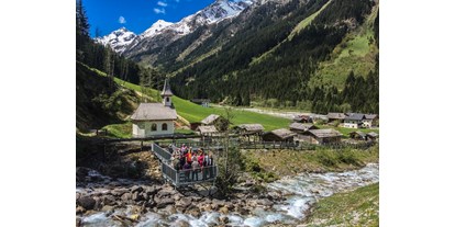 Ausflug mit Kindern - Tirol - Mühlendorf von oben - Mühlendorf Gschnitz