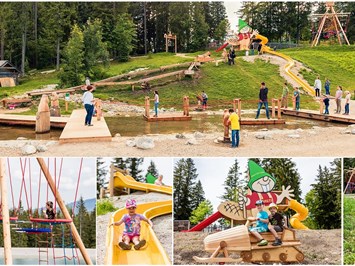Mariazeller Bürgeralpe Highlights beim Ausflugsziel Erlebnispark Holzknechtland & Biberwasser & Wasserattraktion